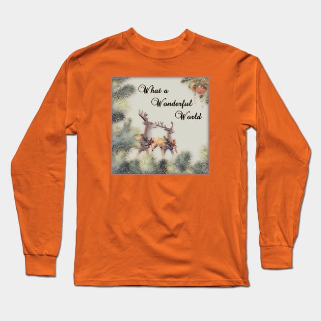 What a Wonderful World Long Sleeve T-Shirt by MaryLinH